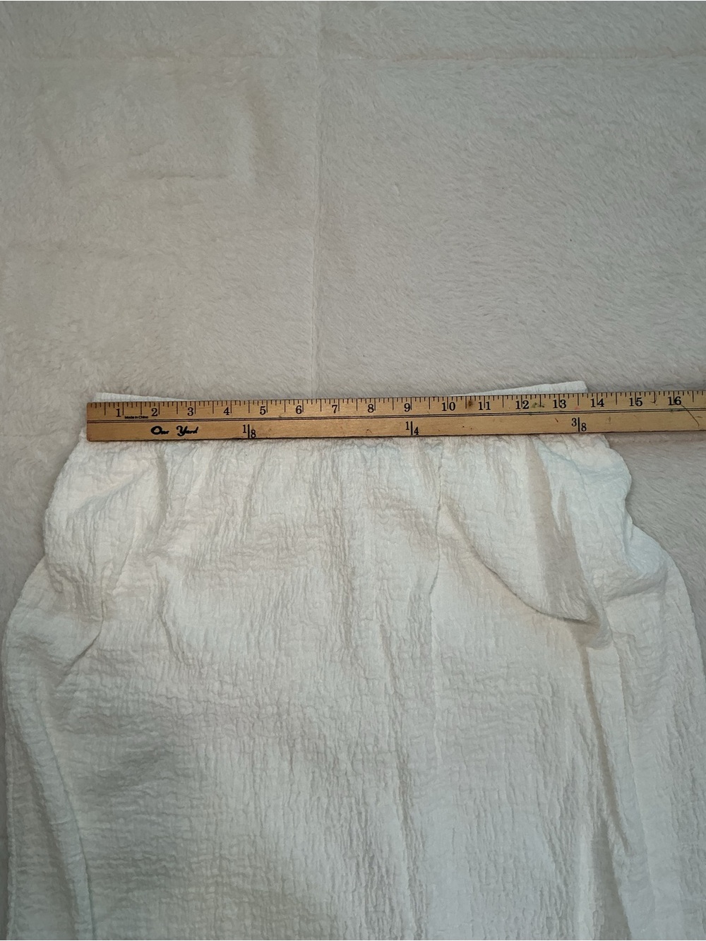 White Textured Maxi Skirt - Picture 9 of 11